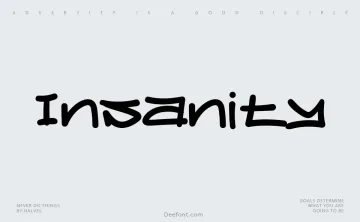 Insanity Font