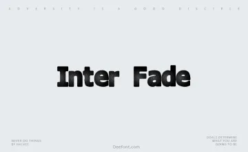 Inter Fade Font