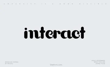 Interact Font