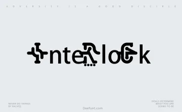 Interlock Font