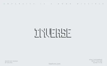 Inverse Font