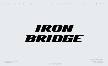 Iron Bridge Font
