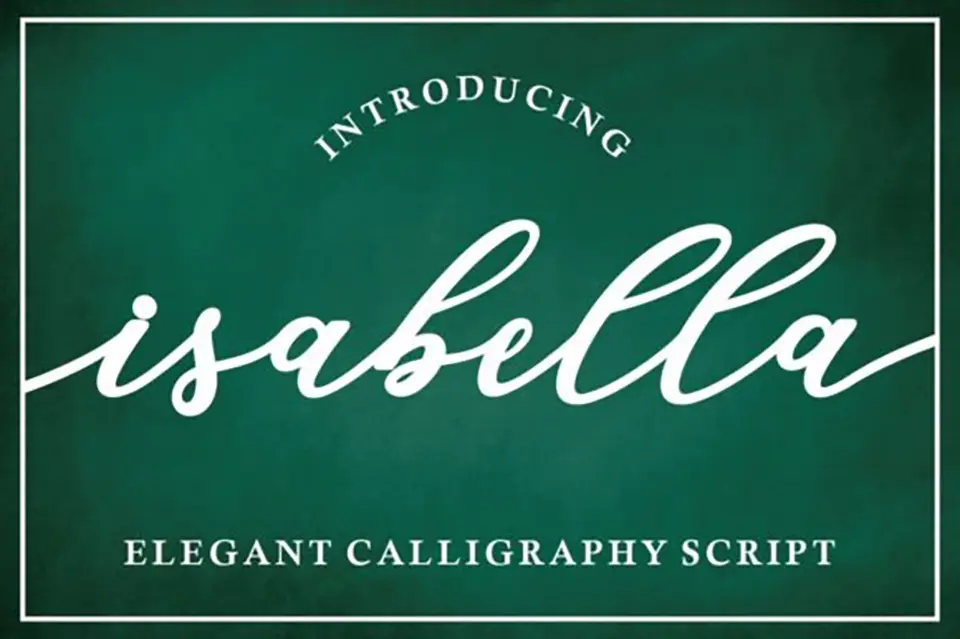 Isabella Script Font
