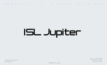 ISL Jupiter Font