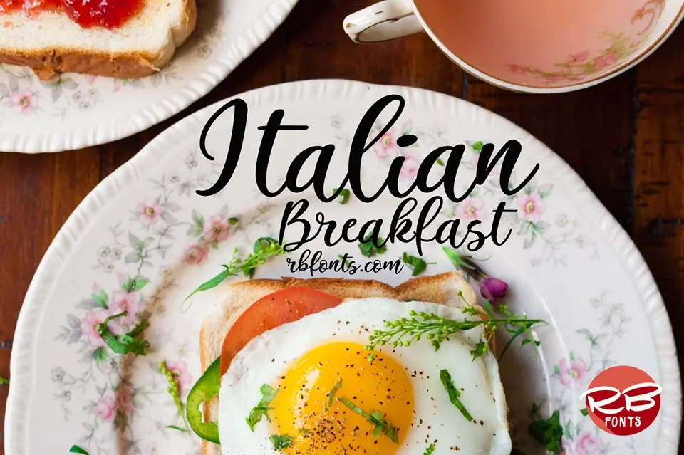 Italian Breakfast Font