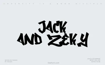 Jack and Zeky Font