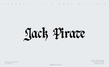 Jack Pirate Font