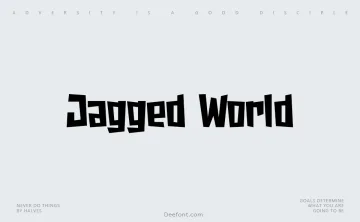 Jagged World Font