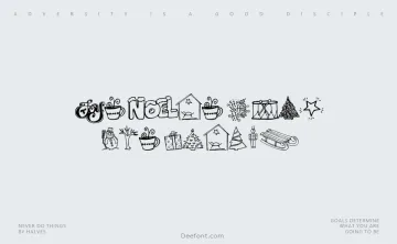 Janda Christmas Doodles Font