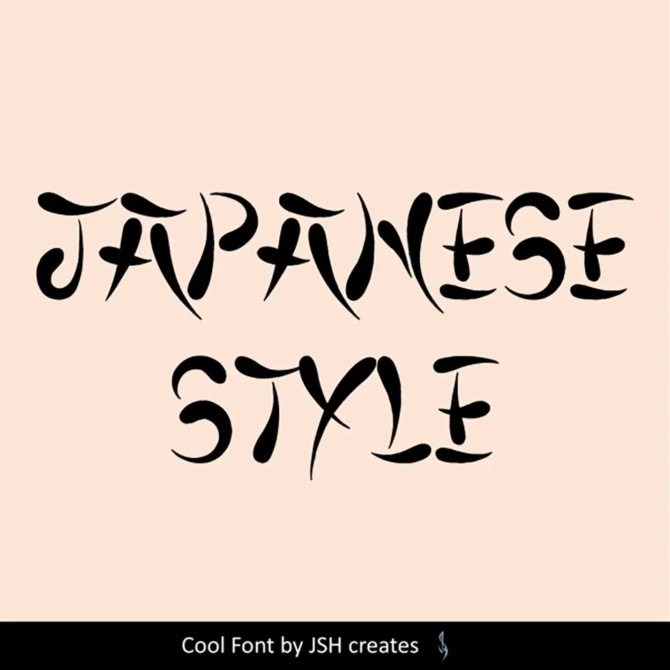 Japanese Style Font