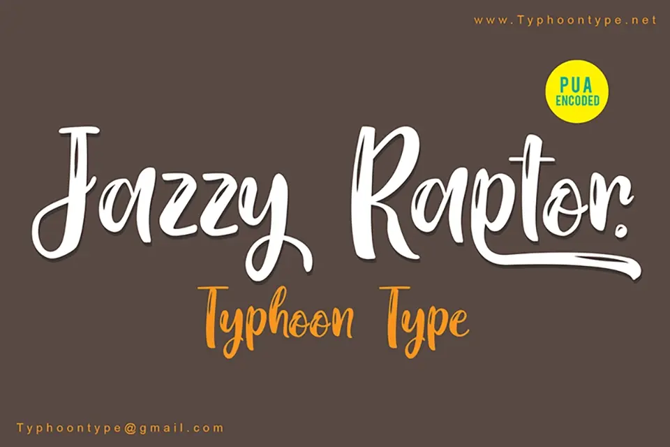 Jazzy Raptor Font