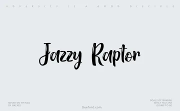 Jazzy Raptor Font
