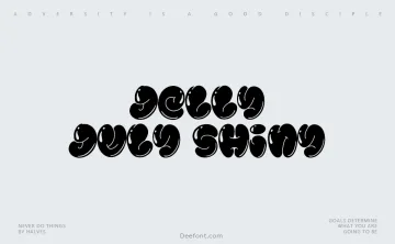 Jelly July Shiny Font