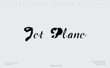 Jet Plane Font