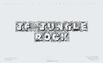JF Jungle Rock Font