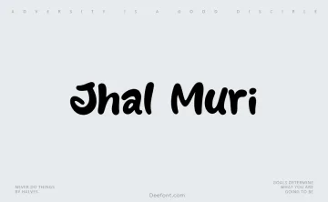 Jhal Muri Font