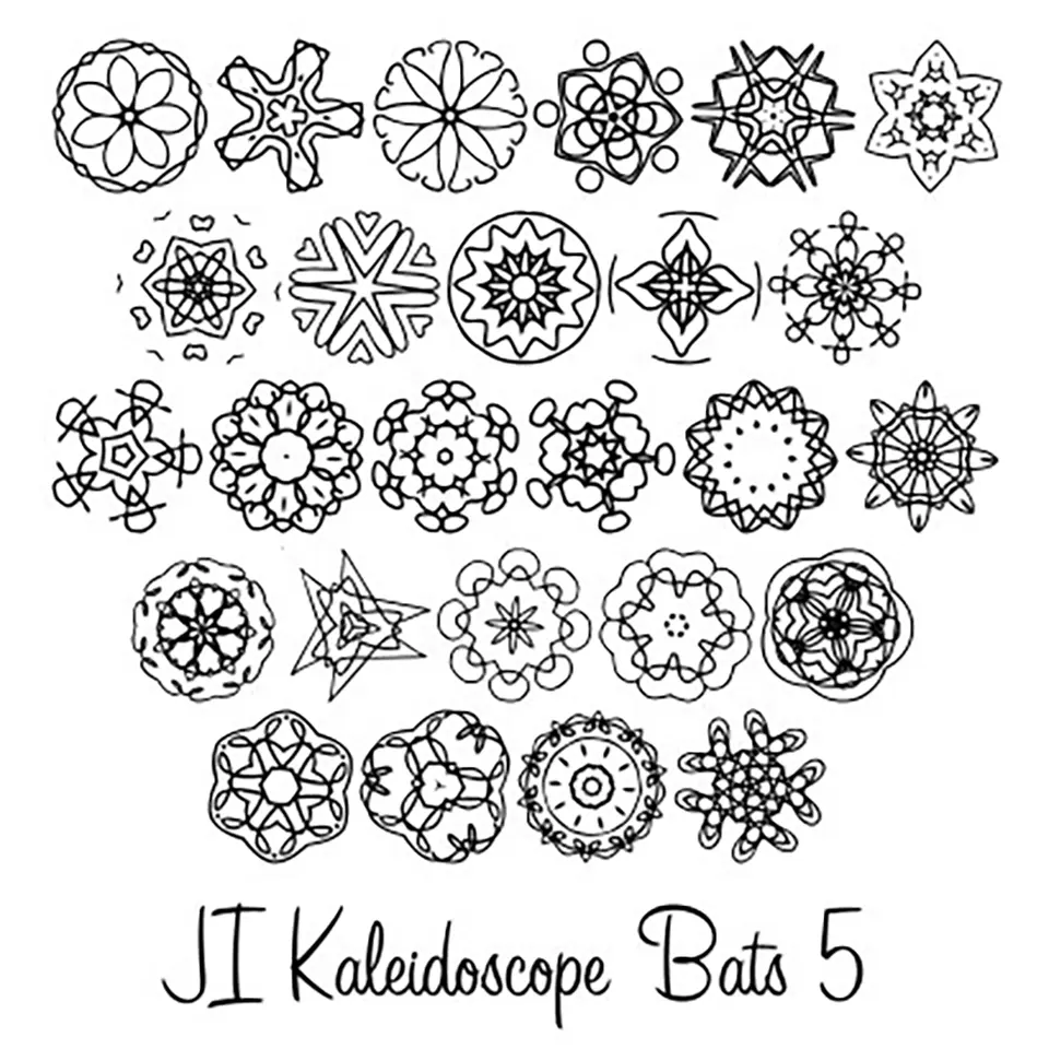 JI Kaleidoscope Bats Font