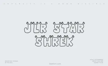 JLR Star Shrek Font