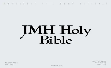 JMH Holy Bible Font