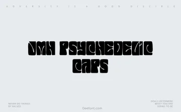 JMH Psychedelic CAPS Font