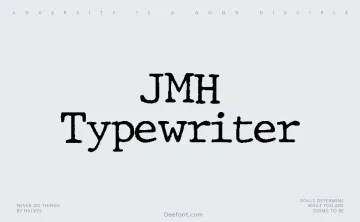 JMH Typewriter Font