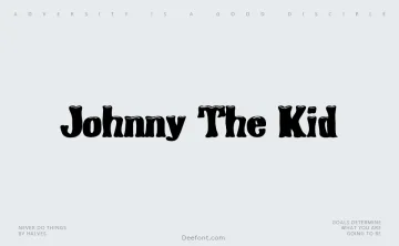 Johnny The Kid Font