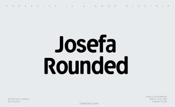 Josefa Rounded Font Family