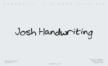 Josh Handwriting Font