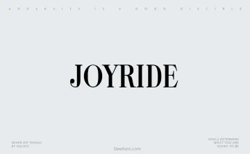 Joyride Font