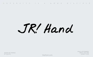 JR! Hand Font
