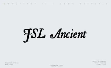 JSL Ancient Font