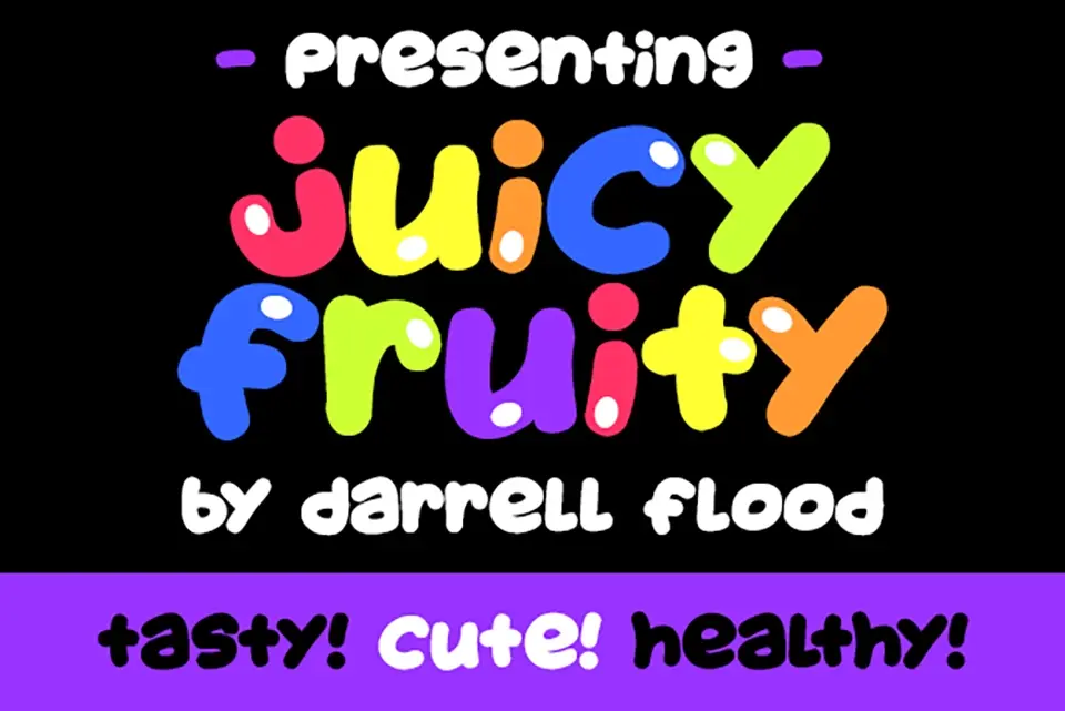 Juicy Fruity Font
