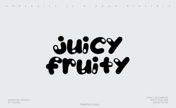 Juicy Fruity Font