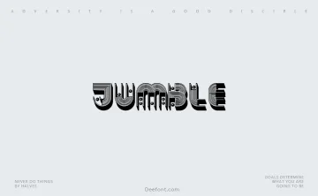 Jumble Font