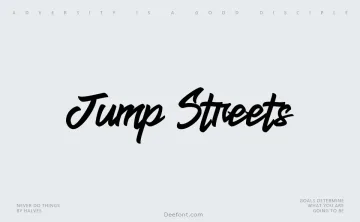 Jump Streets Font