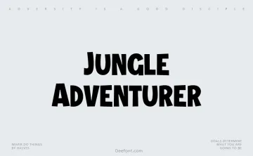 Jungle Adventurer Font
