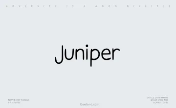 Juniper Font