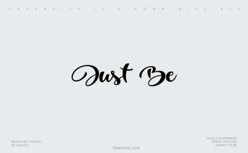 Just Be Font