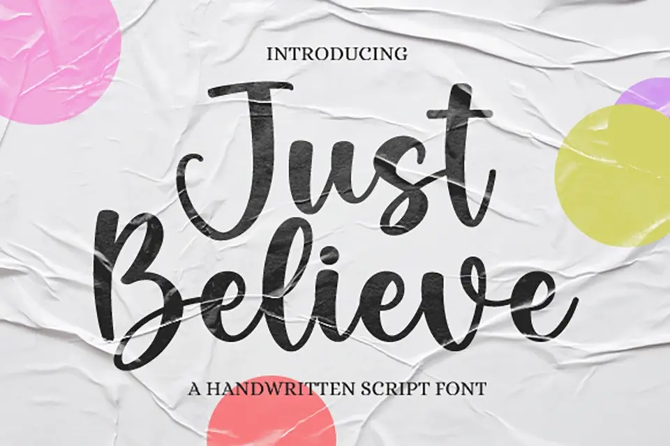 Just Believe Font