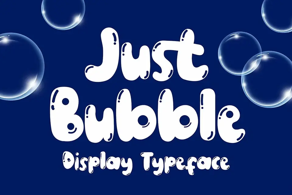 Just Bubble Font