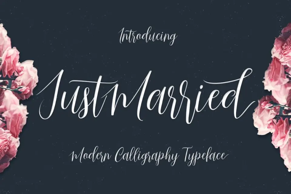 Just Married Font