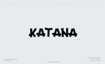 Katana Font