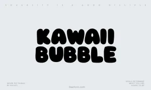 Kawaii Bubble Letters Fonts