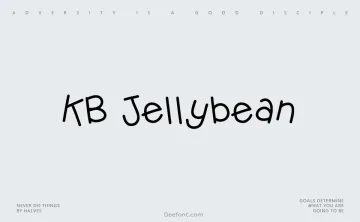 KB Jellybean Font