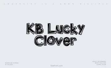 KB Lucky Clover Font