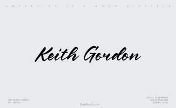 Keith Gordon Font