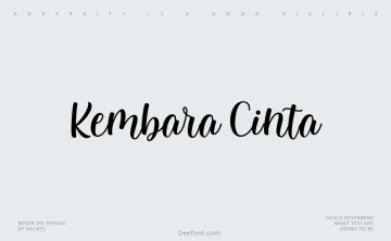 Kembara Cinta Font