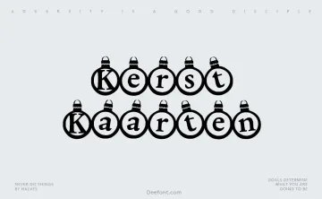 KerstKaarten Font