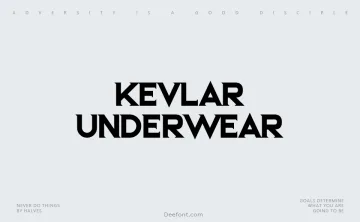 Kevlar Underwear Font