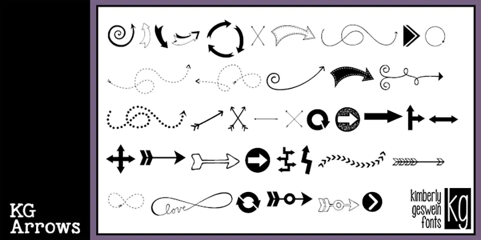 KG Arrows Font